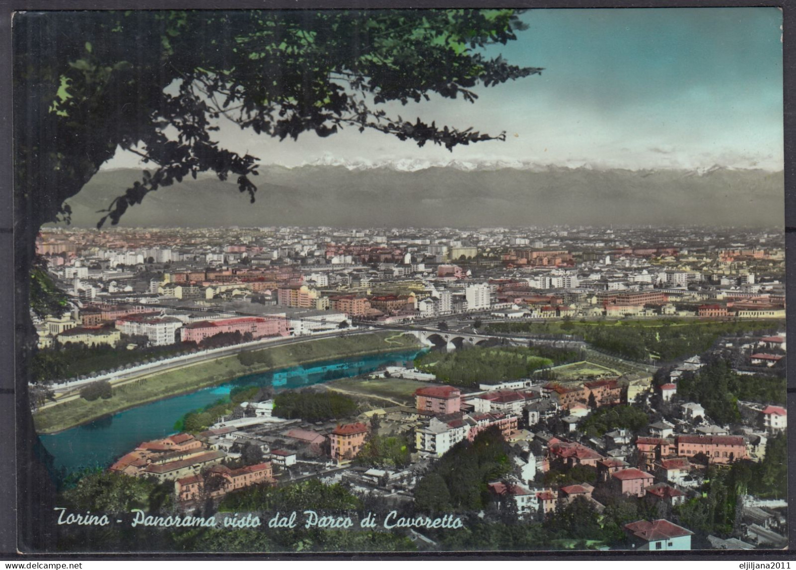 Action !! SALE !! 50 % OFF !! ⁕ Italy 1960 TORINO - TURIN Panorama / Viev From Cavoretto Park ⁕ Postcard - Panoramische Zichten, Meerdere Zichten
