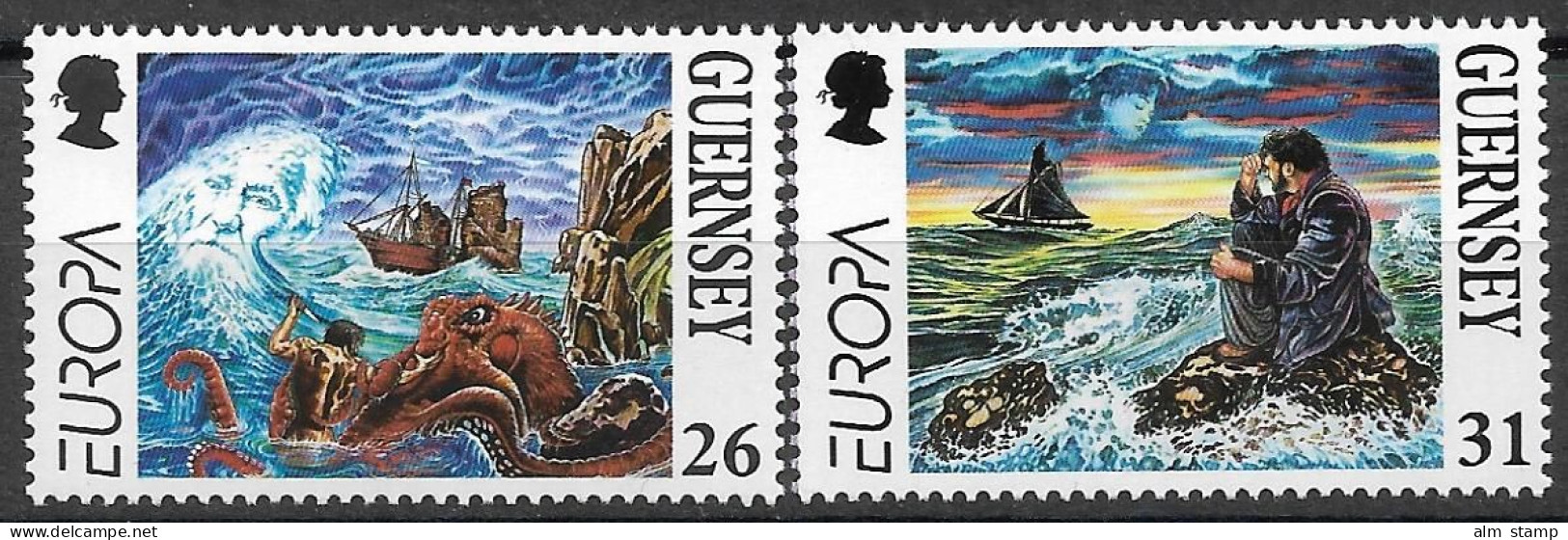 1997 Guernsey  Mi. 734-5 **MNH   Europa: Sagen Und Legenden. - 1997