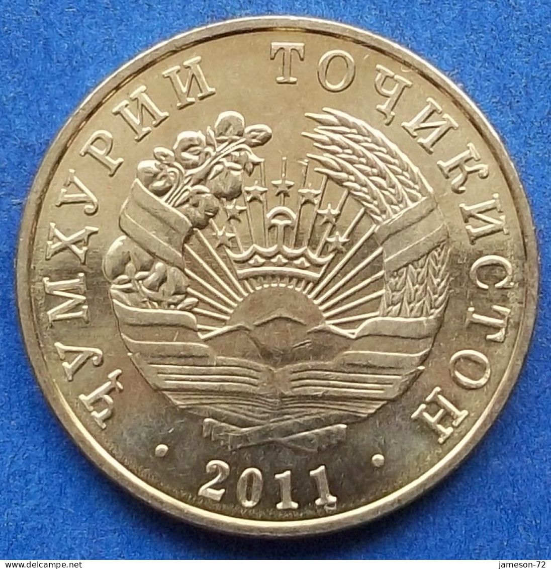 TAJIKISTAN - 5 Dirams 2011 KM# 23 Independent Republic (1991) - Edelweiss Coins - Takiyistán