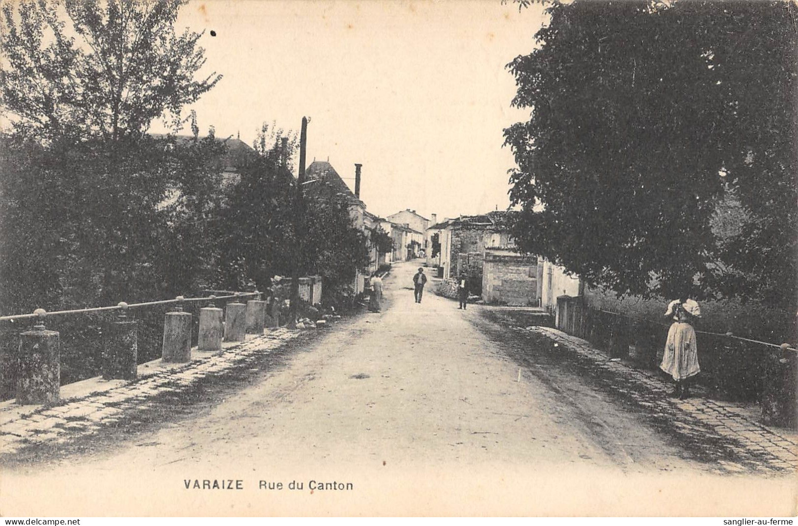 CPA 17 VARAIZE / RUE DU CANTON - Andere & Zonder Classificatie