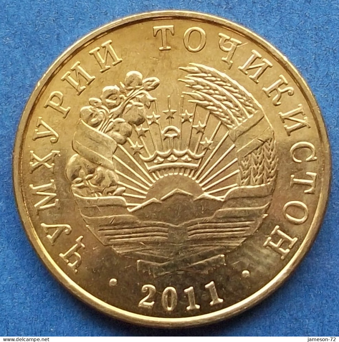 TAJIKISTAN - 10 Dirams 2011 KM# 24 Independent Republic (1991) - Edelweiss Coins - Takiyistán