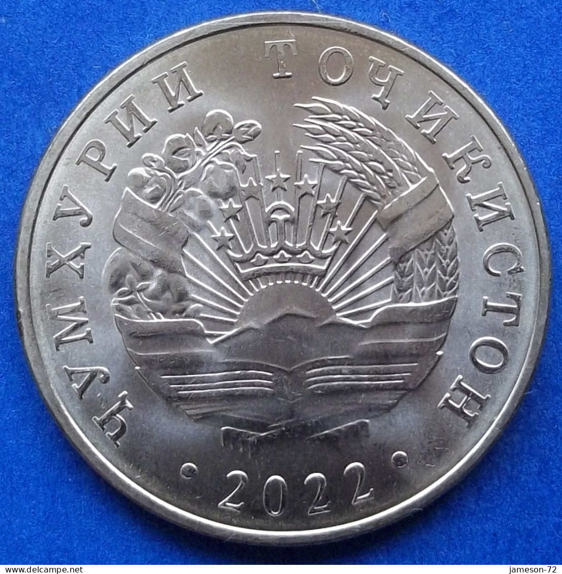 TAJIKISTAN - 50 Dirams 2022 KM# 55 Independent Republic (1991) - Edelweiss Coins - Takiyistán