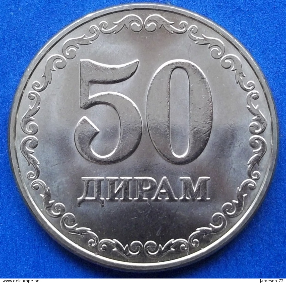 TAJIKISTAN - 50 Dirams 2022 KM# 55 Independent Republic (1991) - Edelweiss Coins - Tadjikistan