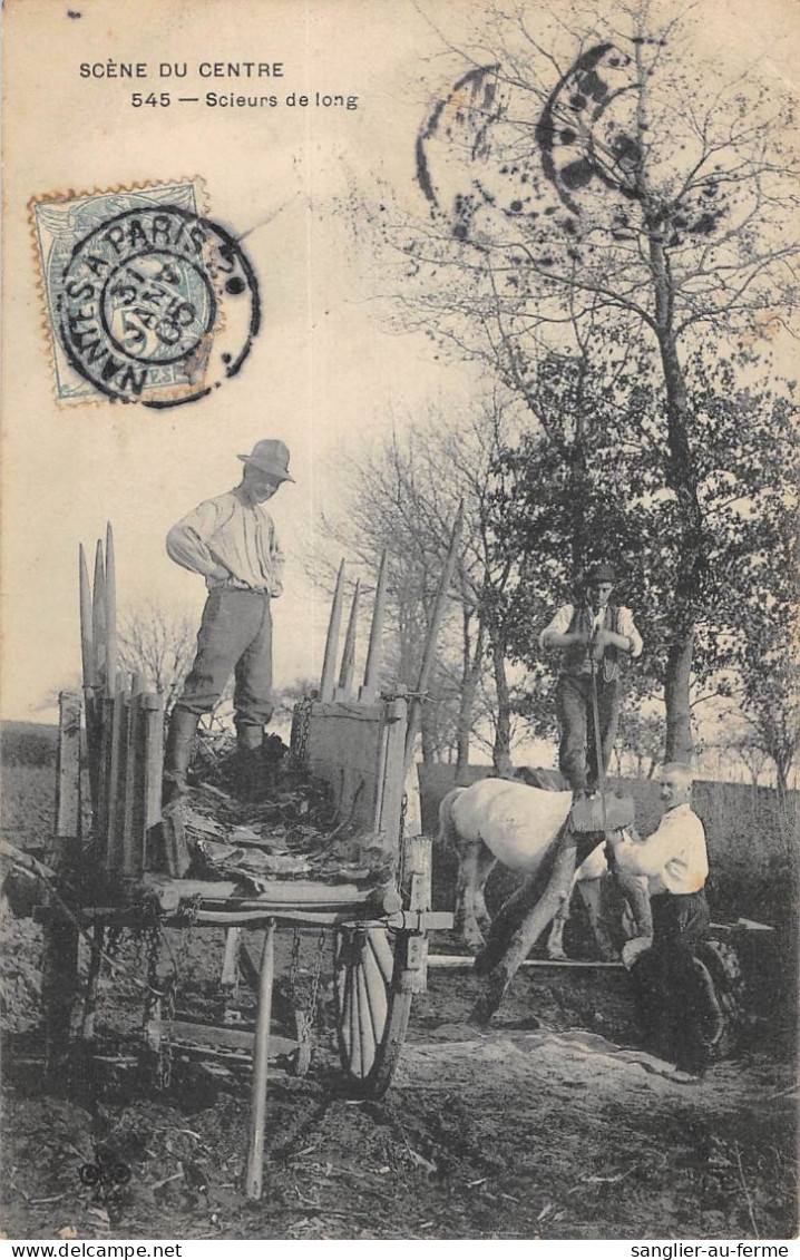 CPA 19 SCENE DU CENTRE / SCIEURS DE LONG - Sonstige & Ohne Zuordnung