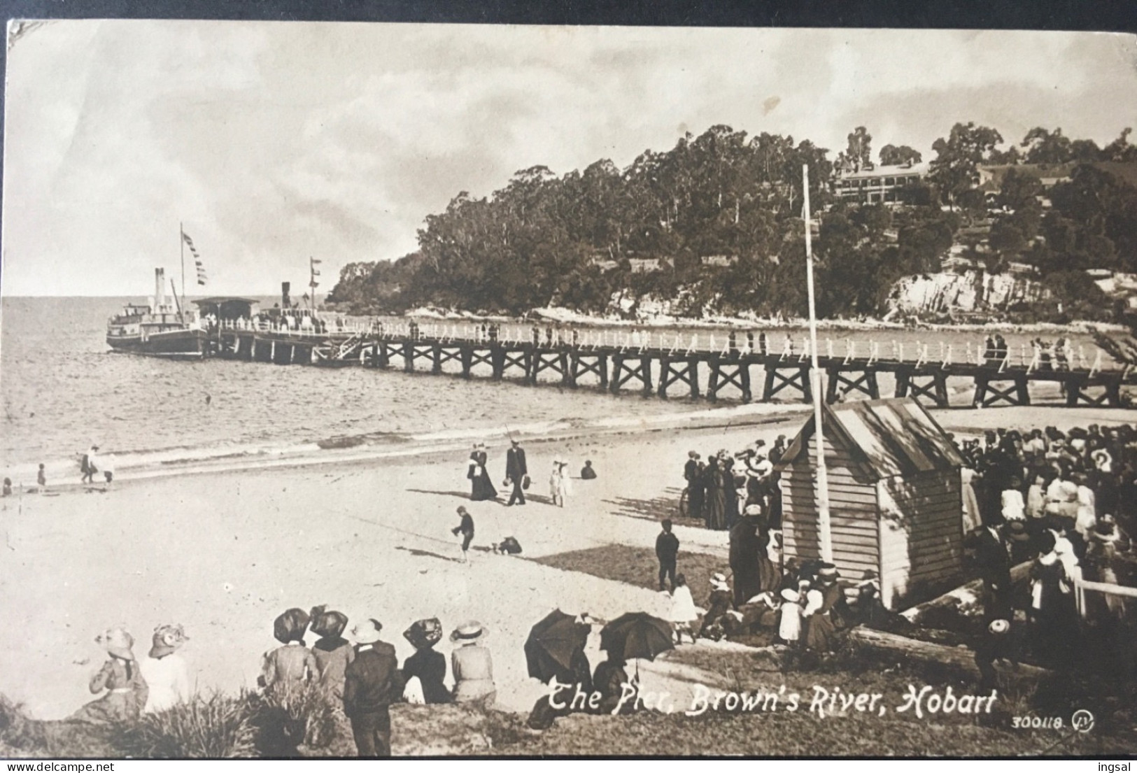 TASMANIA.......Hobarth ...... Ca. 1930/40?     The Pier…..Brown’s River - Hobart