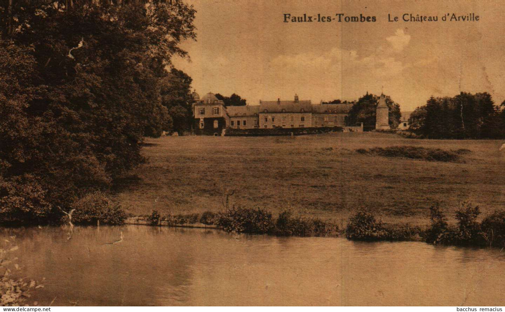 FAULX-LES-TOMBES - Le Chateau D'Arville (légèrement Abimée En Bas à Gauche) - Gesves