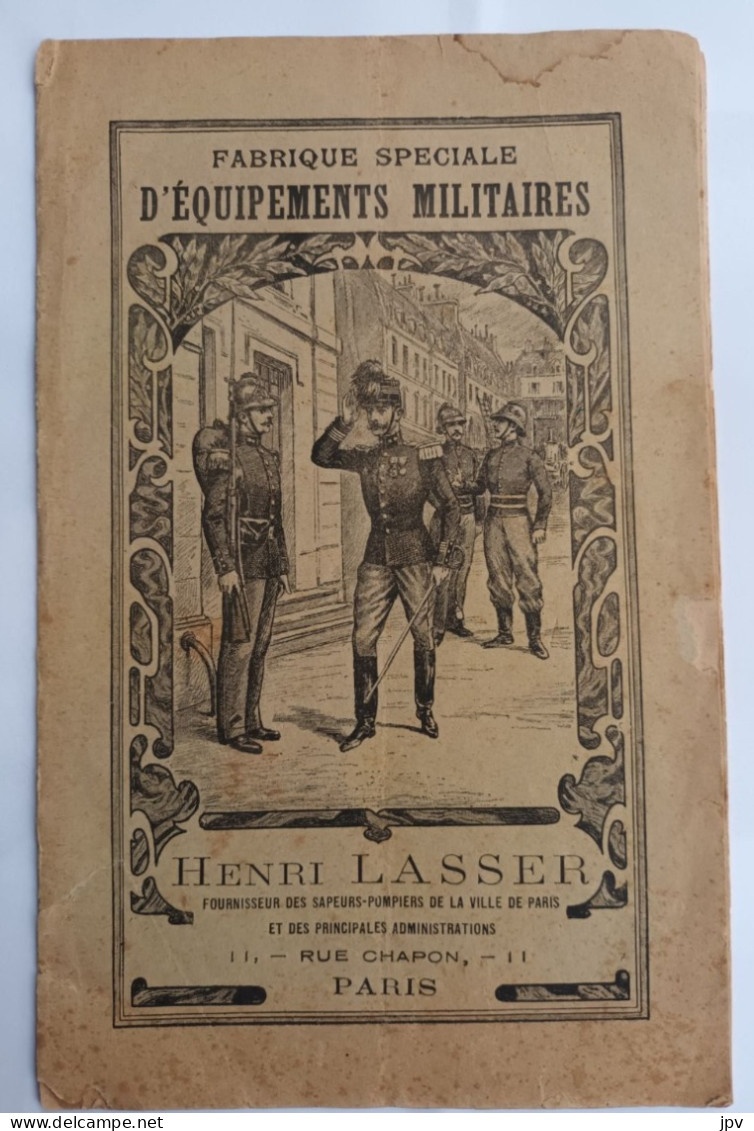 LIVRET : FABRIQUE SPECIALE D'EQUIPEMENTS MILITAIRES. HENRI LASSER à PARIS. 1895. - France