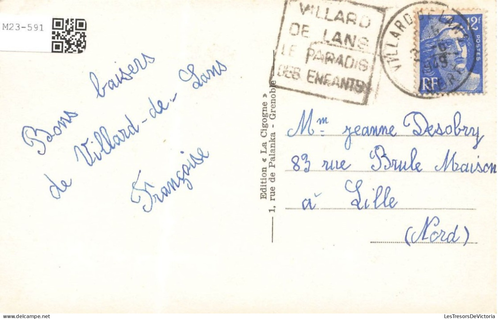 FRANCE - Villard De Lans - La Roche Pointue  - Carte Postale - Villard-de-Lans