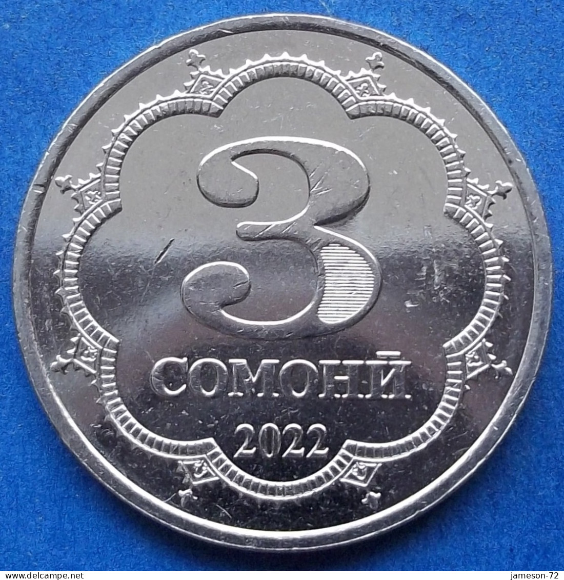 TAJIKISTAN - 3 Somoni 2022 "Shirinsho Shohtemur" KM# 57 Independent Republic (1991) - Edelweiss Coins - Takiyistán