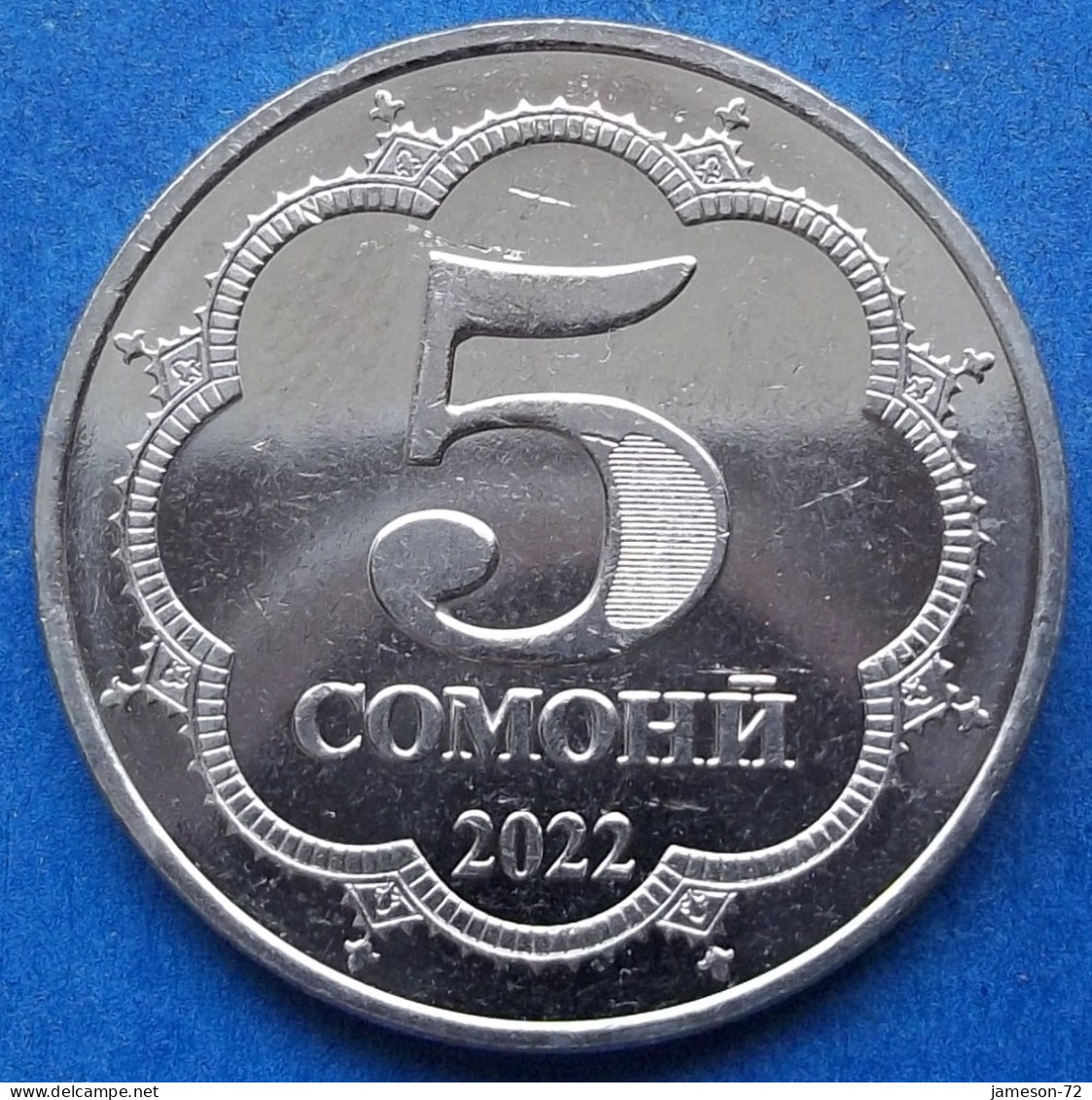 TAJIKISTAN - 5 Somoni 2022 "Sadriddin Ayni" KM# 58 Independent Republic (1991) - Edelweiss Coins - Tagikistan