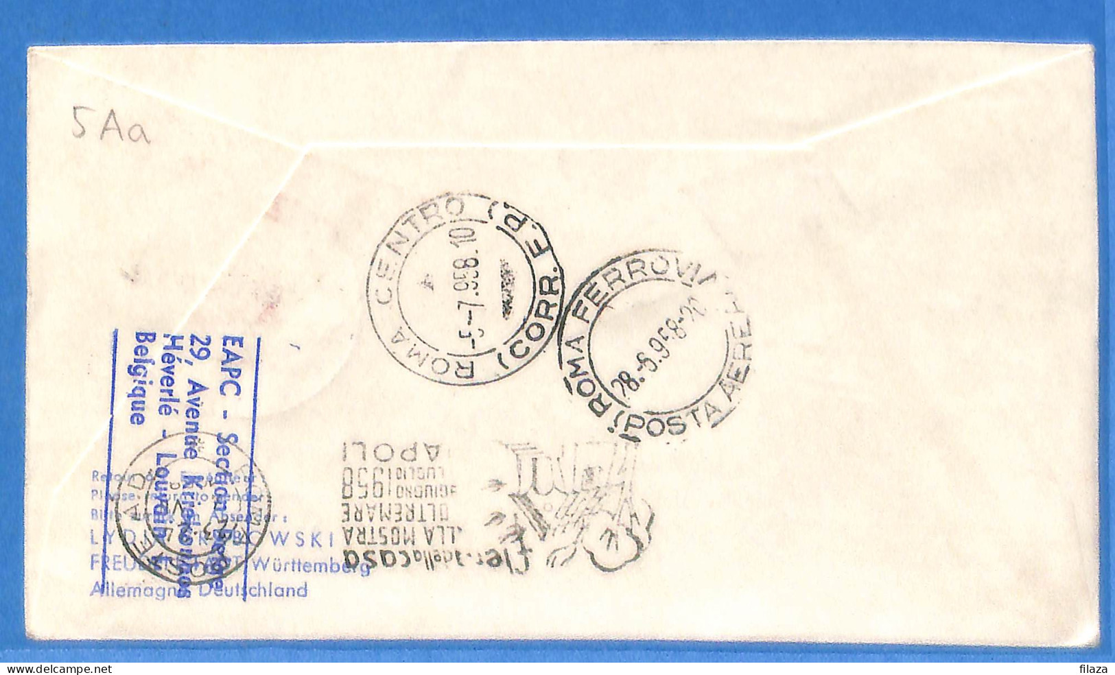 Allemagne DDR - 1958 - Lettre  Par Avion Poste Restante De Berlin Aux Italy Lufthansa - G25326 - Covers & Documents