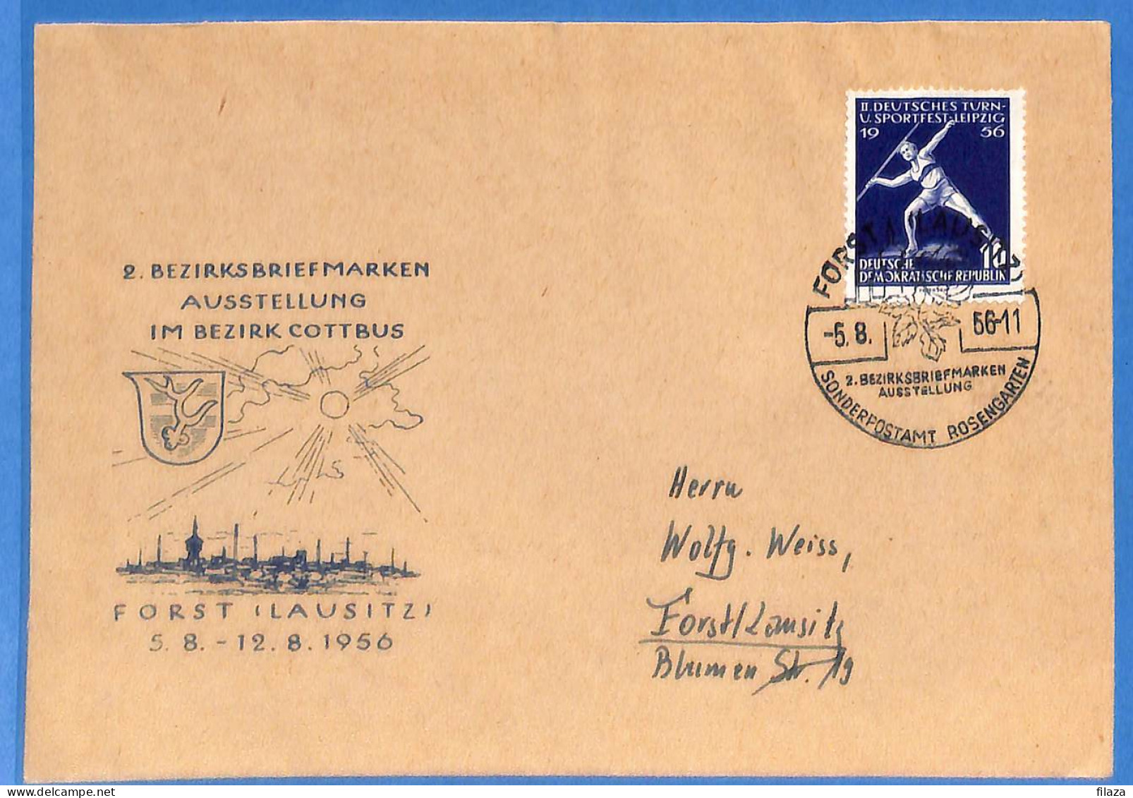 Allemagne DDR - 1956 - Lettre De Forst - G25377 - Storia Postale