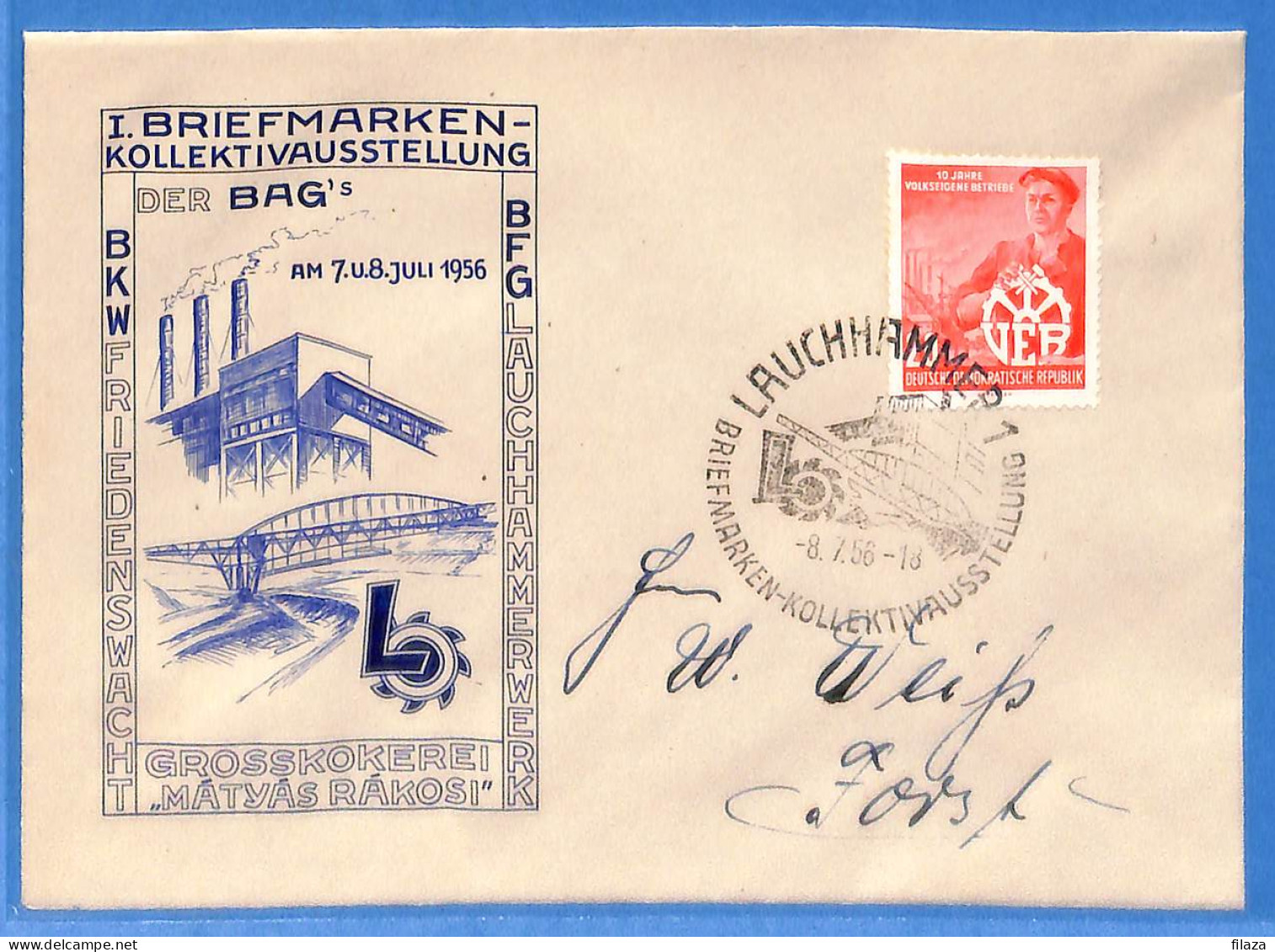 Allemagne DDR - 1956 - Lettre De Lauchhammer - G25378 - Cartas & Documentos