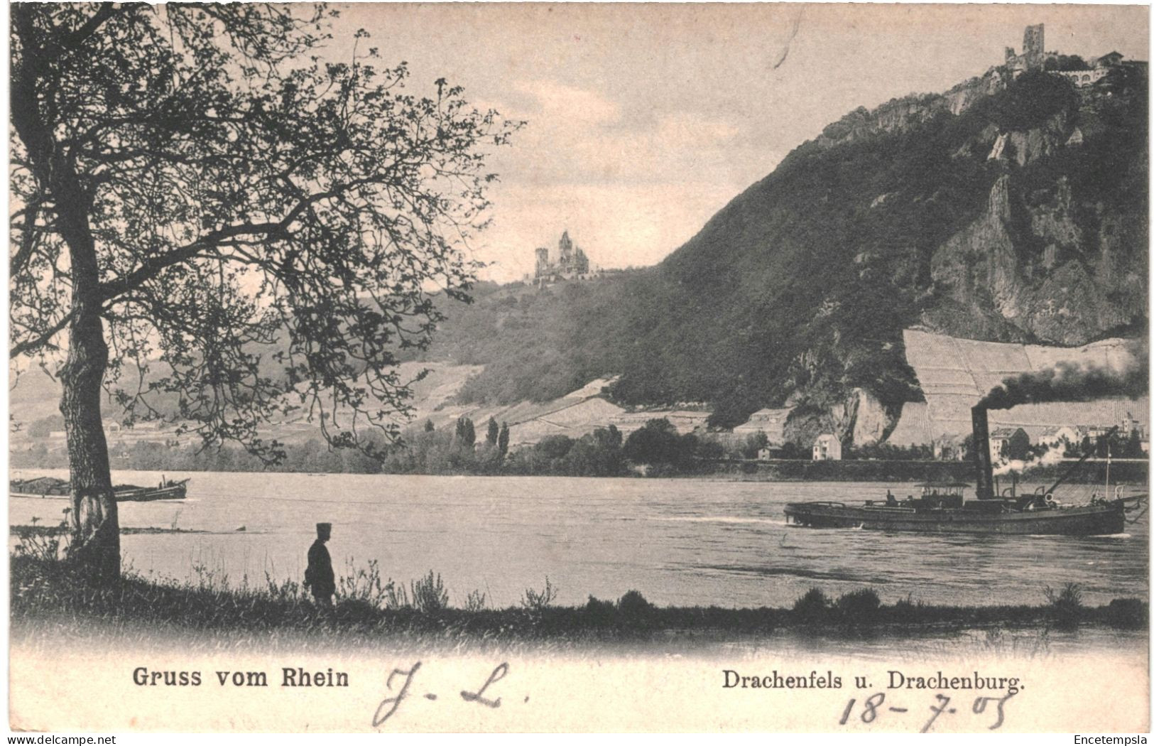 CPA Carte Postale Germany  Drachenfels  U. Drachenburg 1909 VM74275 - Drachenfels