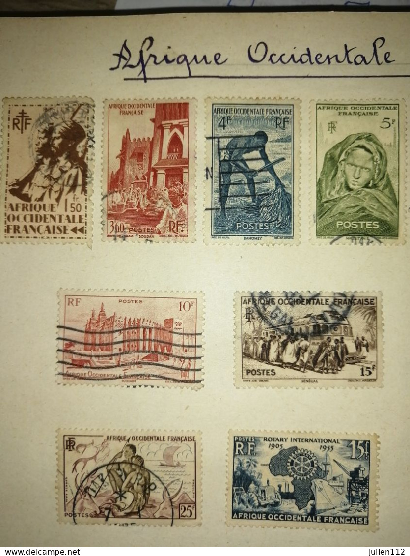 Timbres Afrique Occidental Française - Gebraucht