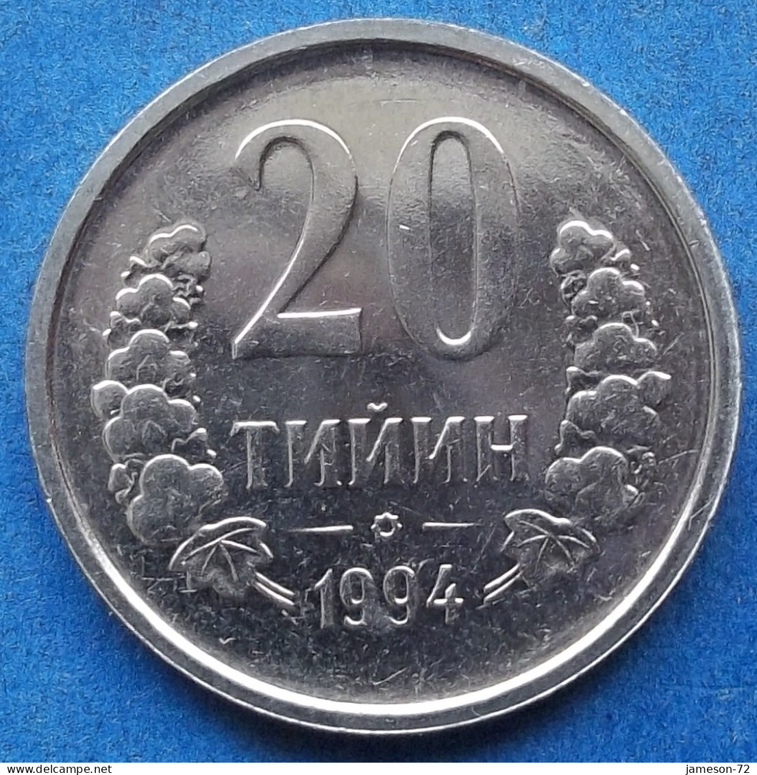 UZBEKISTAN - 20 Tiyin 1994 KM# 5 Independent Republic (1991) - Edelweiss Coins - Ouzbékistan