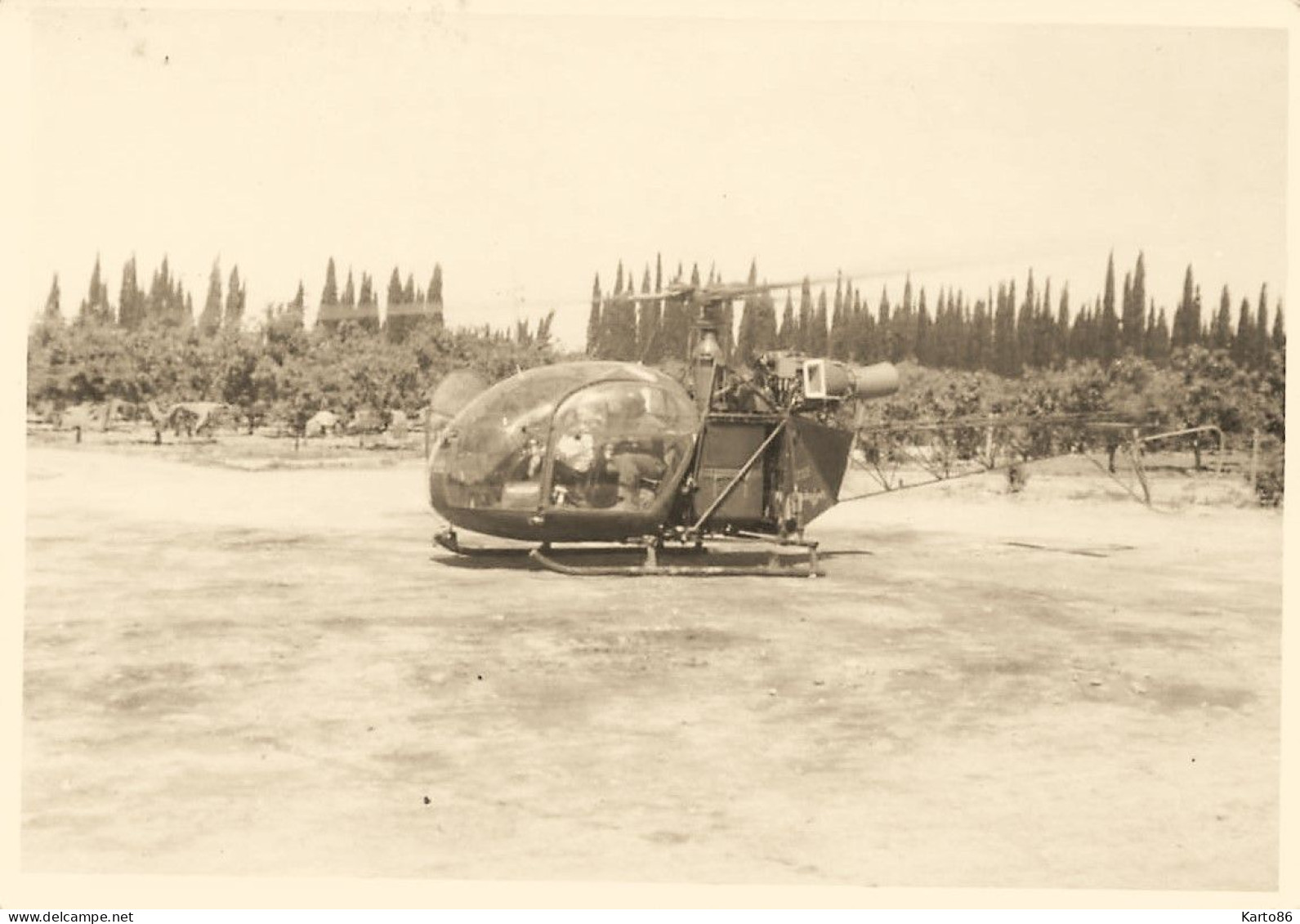 Hélicoptère Ancien De Marque Type Modèle ? * Aviation * Photo Ancienne 10x7cm - Helicopters