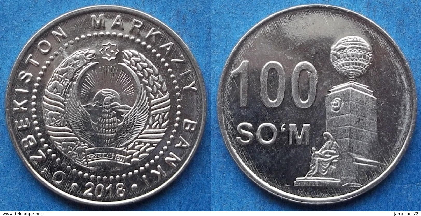 UZBEKISTAN - 100 Som 2018 "Independence And Goodness Monument" KM# 37 Independent Republic (1991) - Edelweiss Coins - Oezbekistan