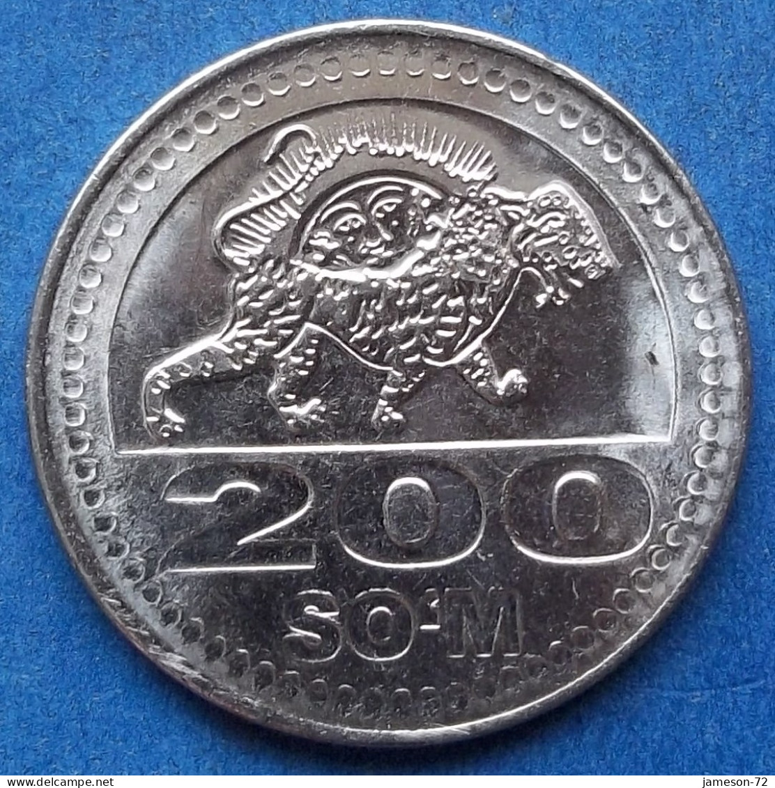 UZBEKISTAN - 200 Som 2018 "Tiger With A Rising Sun" KM# 38 Independent Republic (1991) - Edelweiss Coins - Uzbenisktán