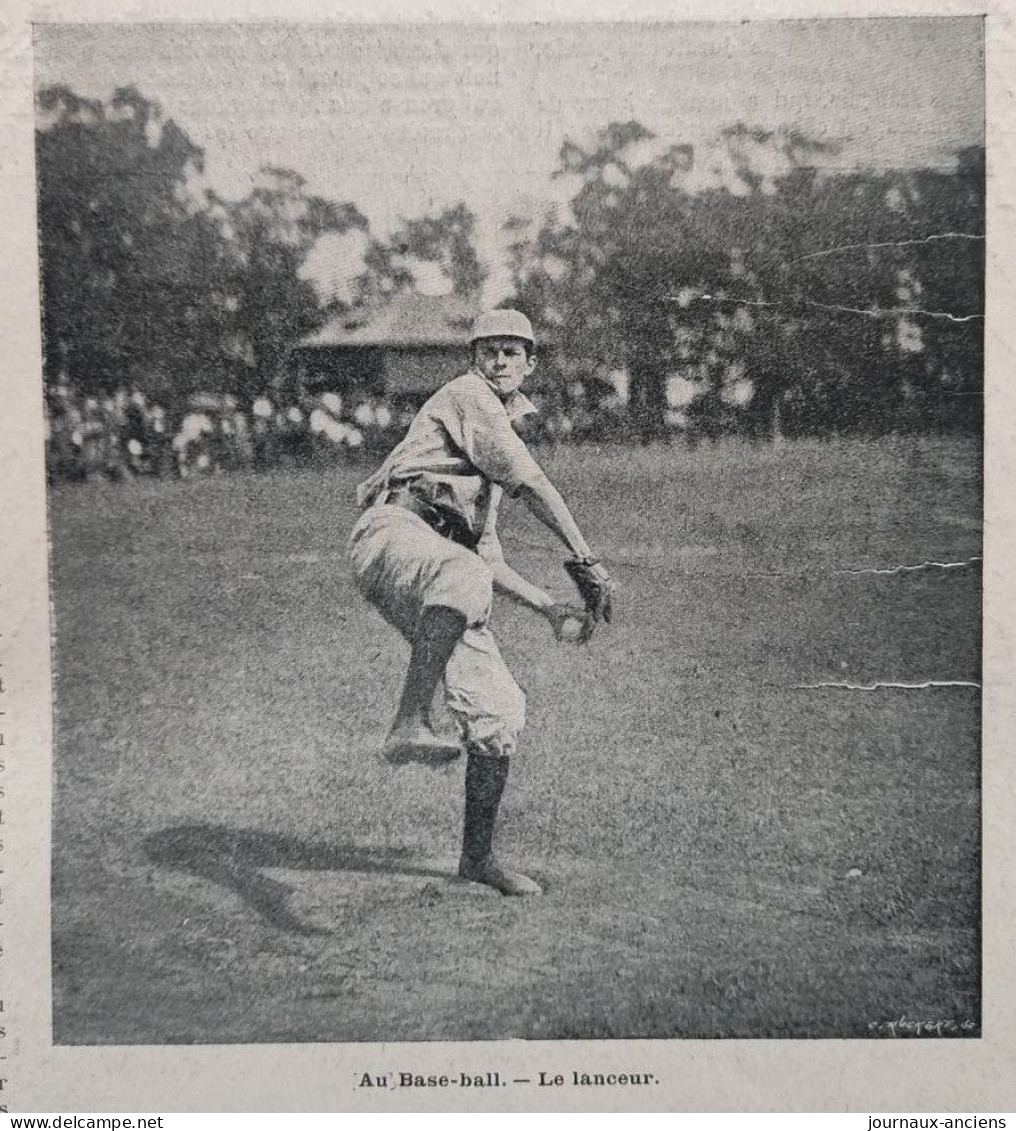 1901 SPORTS ATHLÉTIQUES EN AMÉRIQUE - LE BASE-BALL - LE FOOTBALL AMÉRICAIN  - LE HOCKEY SUR GLACE - LA VIE AU GRAND AIR - Unclassified