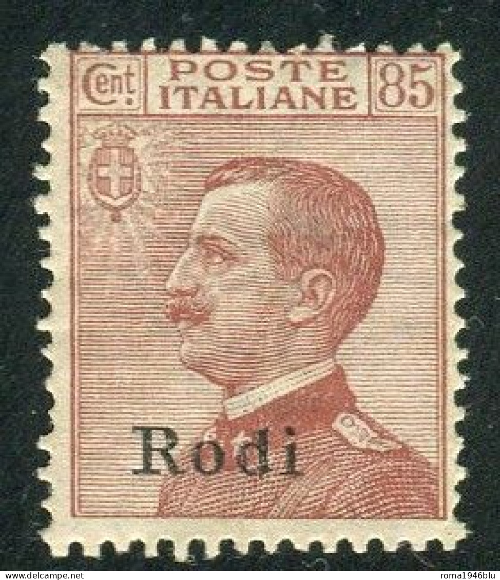 EGEO RODI 1917 85 C. SASSONE N.13 ** MNH - Aegean (Rodi)