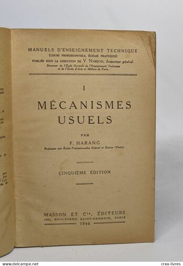 Mécanisme Usuels - Sciences