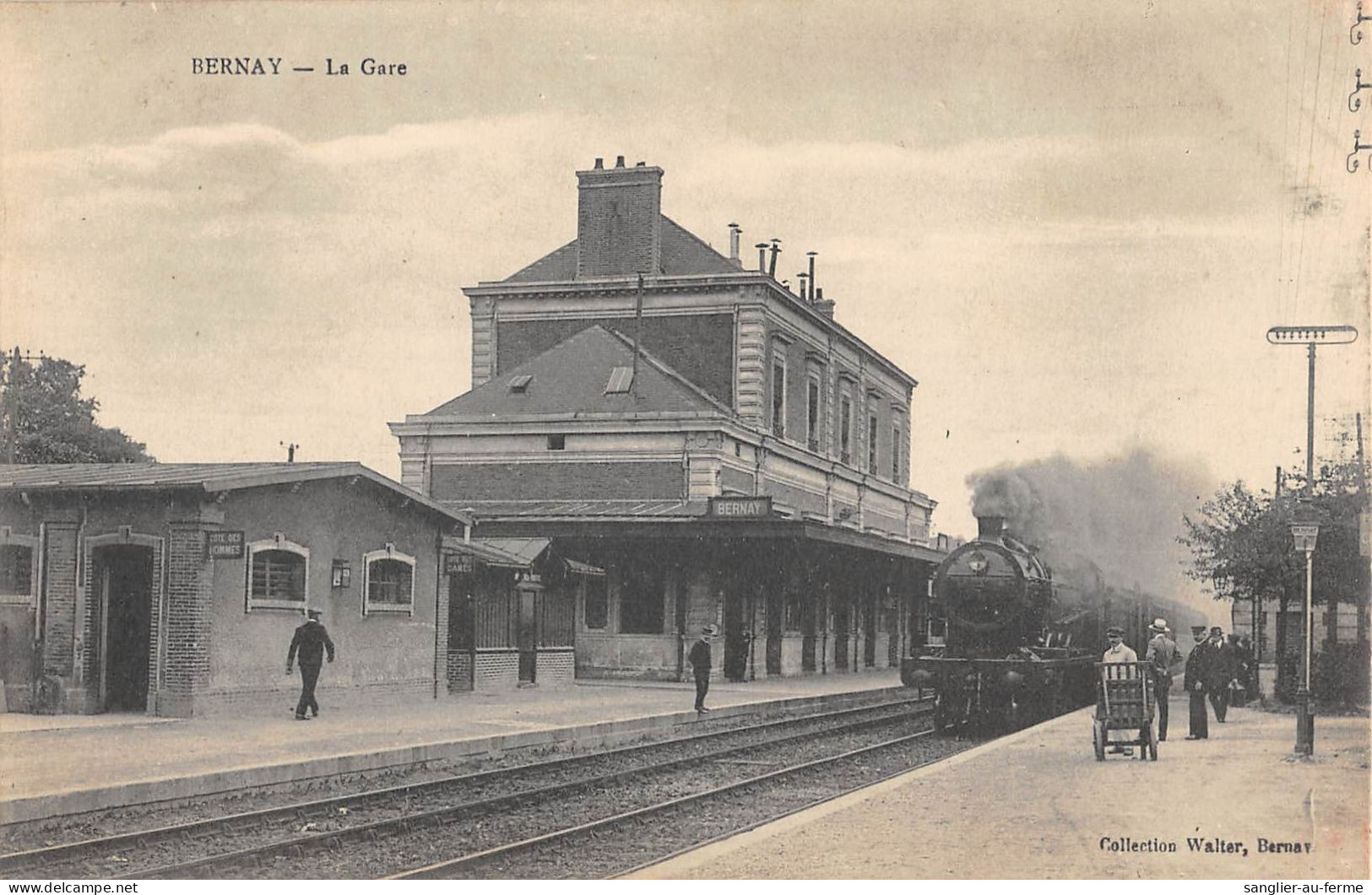 CPA 27 BERNAY / LA GARE / TRAIN - Bernay