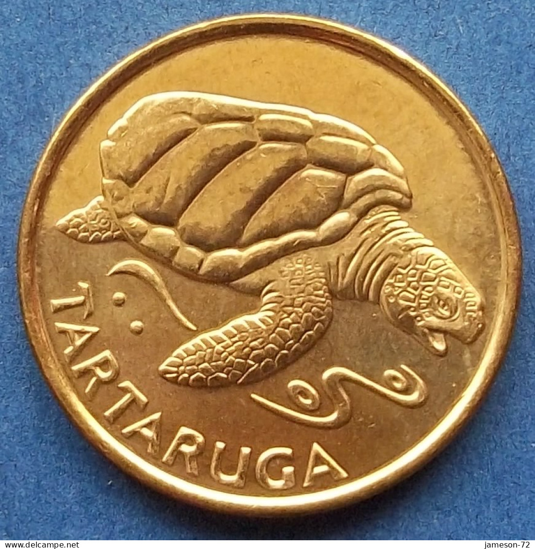 CAPE VERDE - 1 Escudo 1994 "Tartaruga Sea Turtle" KM# 27 Independent Republic (1975) - Edelweiss Coins - Kaapverdische Eilanden