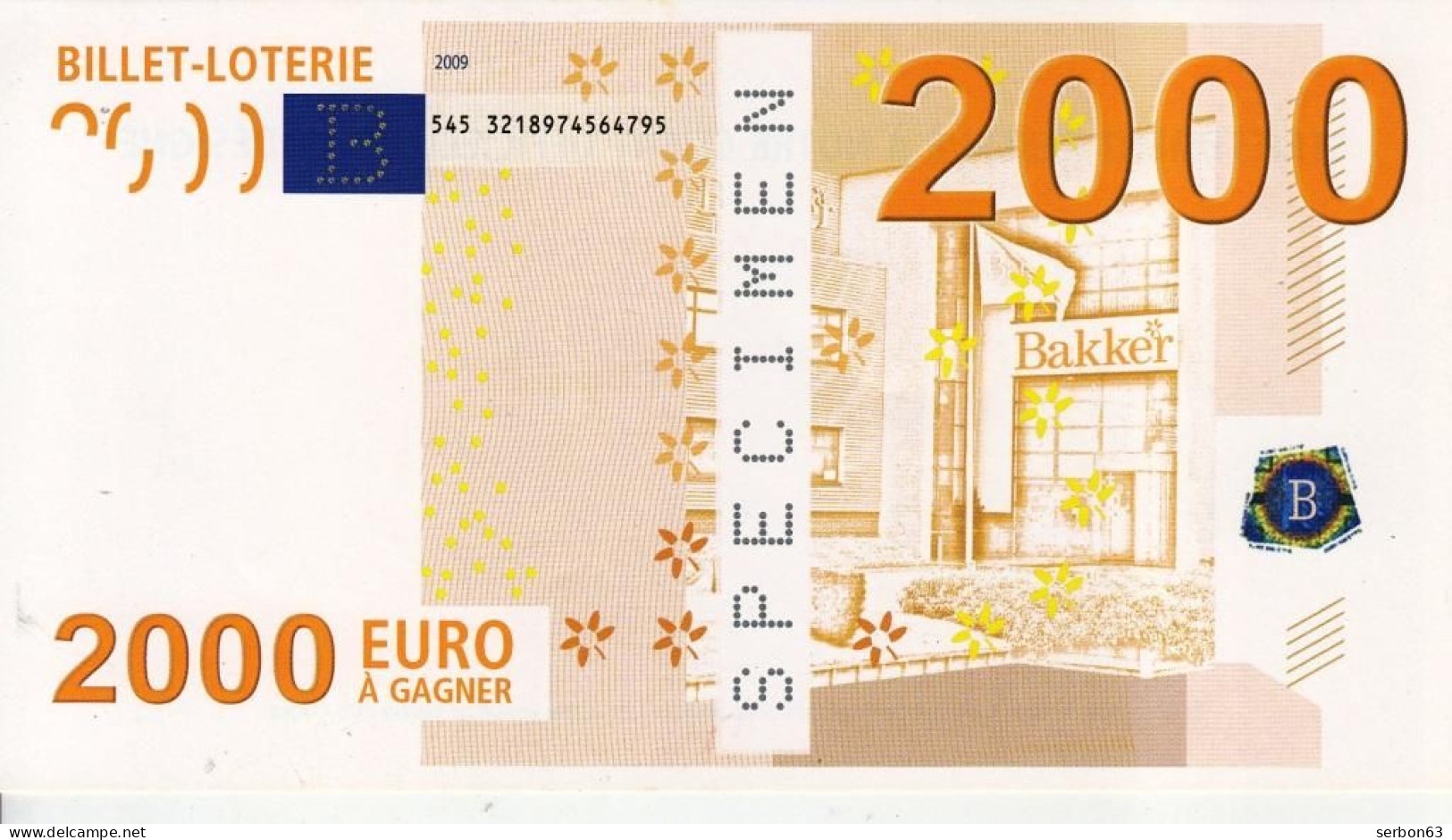 4 SPÉCIMEN 2009 VRAIE FAUSSE MONNAIE 2000 EURO SANS VALEUR DOCUMENT FICTIF NEUF AVEC BRACELET 165X9cm - Specimen