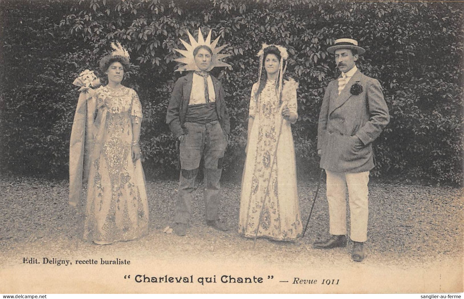 CPA 27 CHARLEVAL QUI CHANTE / REVUE 1911 - Sonstige & Ohne Zuordnung