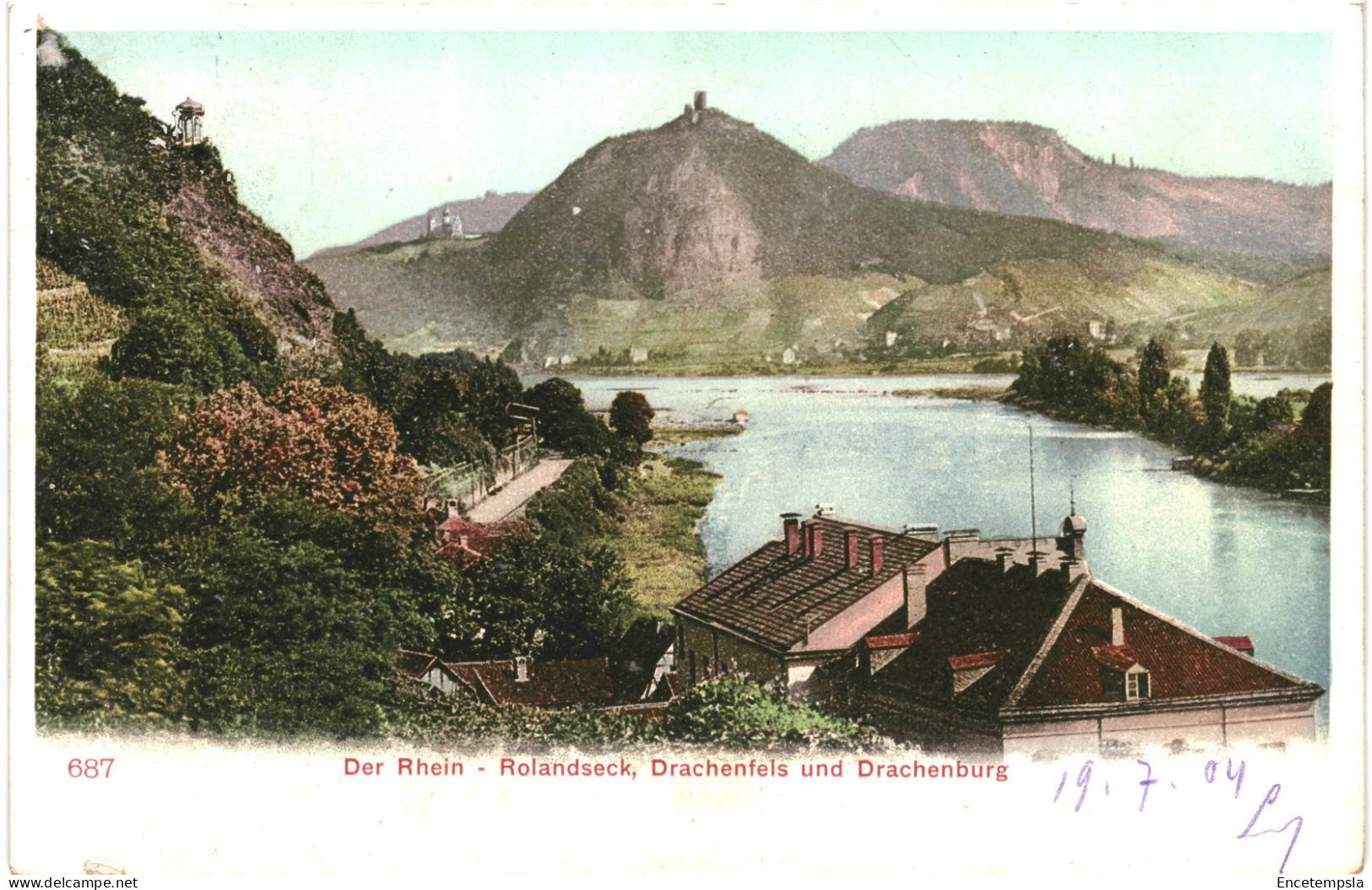 CPA Carte Postale Germany  Drachenfels  U. Drachenburg  Rolandseck 1904 VM74286 - Drachenfels