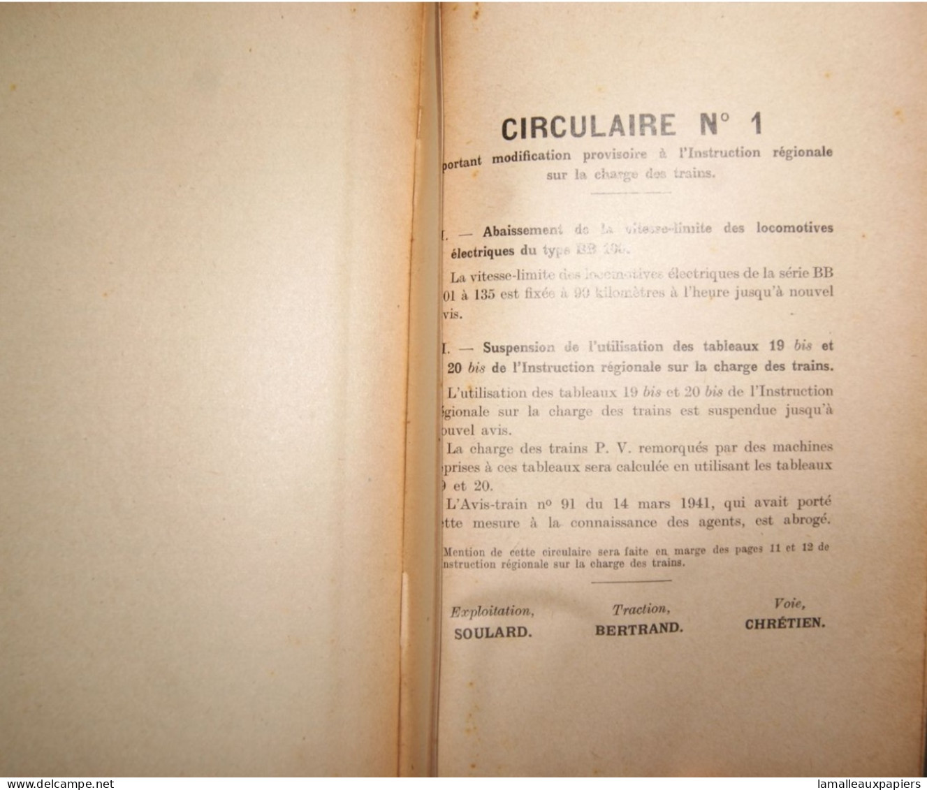 SNCF Instruction Sur La Charge Des Trains (1943) - Ferrocarril & Tranvías