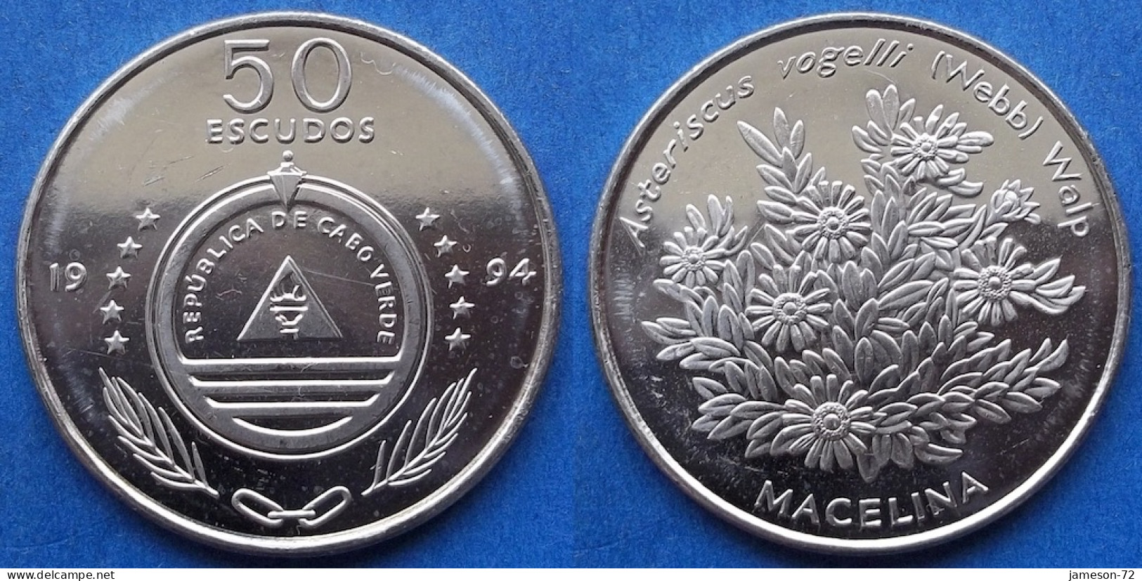 CAPE VERDE - 50 Escudos 1994 "Macelina Flowers" KM# 44 Independent Republic (1975) - Edelweiss Coins - Cabo Verde