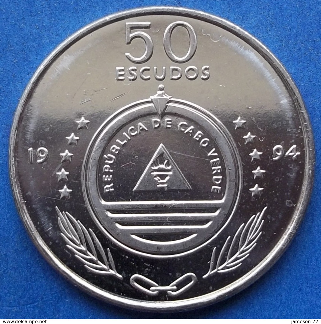 CAPE VERDE - 50 Escudos 1994 "Macelina Flowers" KM# 44 Independent Republic (1975) - Edelweiss Coins - Kaapverdische Eilanden