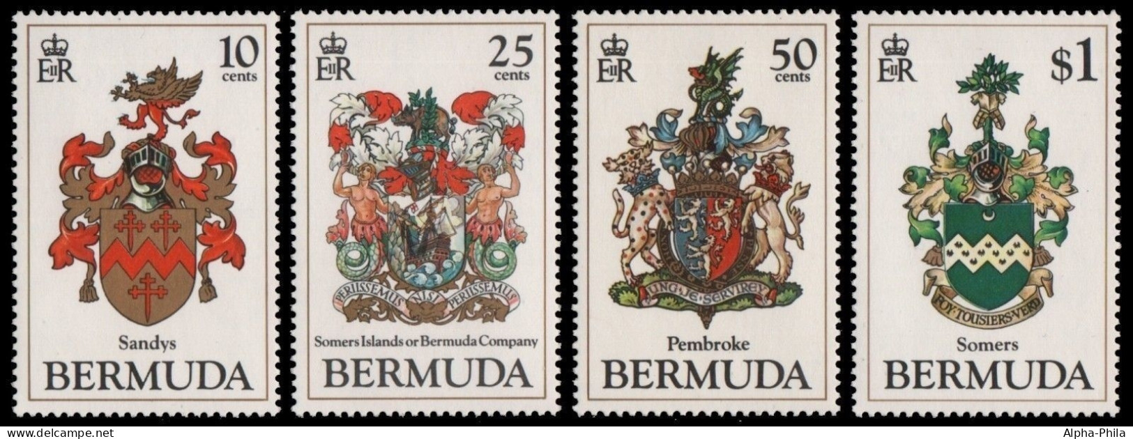 Bermuda 1983 - Mi-Nr. 422-425 ** - MNH - Wappen / Coat Of Arms - Bermuda