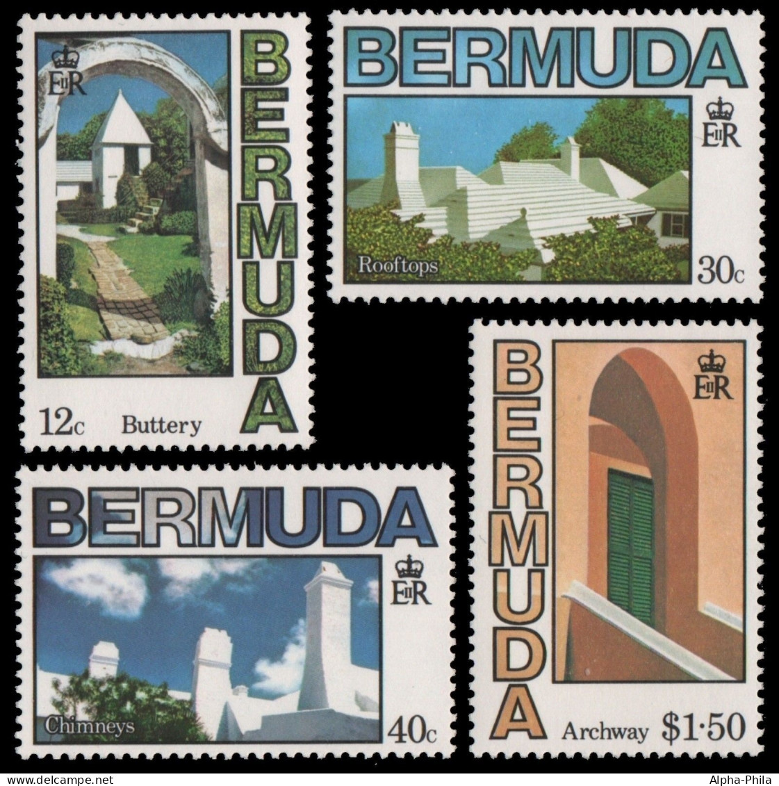 Bermuda 1985 - Mi-Nr. 450-453 ** - MNH - Architektur - Bermuda