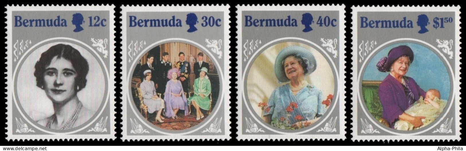 Bermuda 1985 - Mi-Nr. 458-461 ** - MNH - 85. Geburtstag Queen Mum - Bermuda