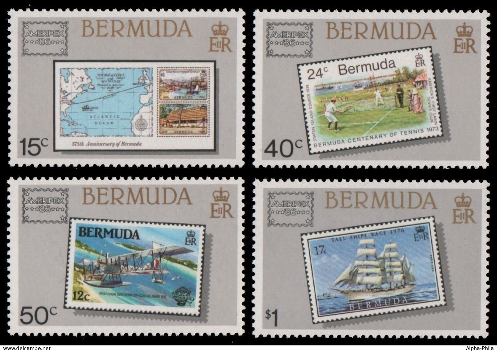 Bermuda 1986 - Mi-Nr. 493-496 ** - MNH - Marke Auf Marke - Bermuda