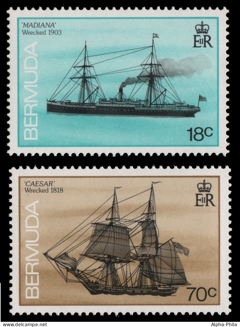 Bermuda 1988 - Mi-Nr. 530-531 ** - MNH - Schiffe / Ships - Bermuda