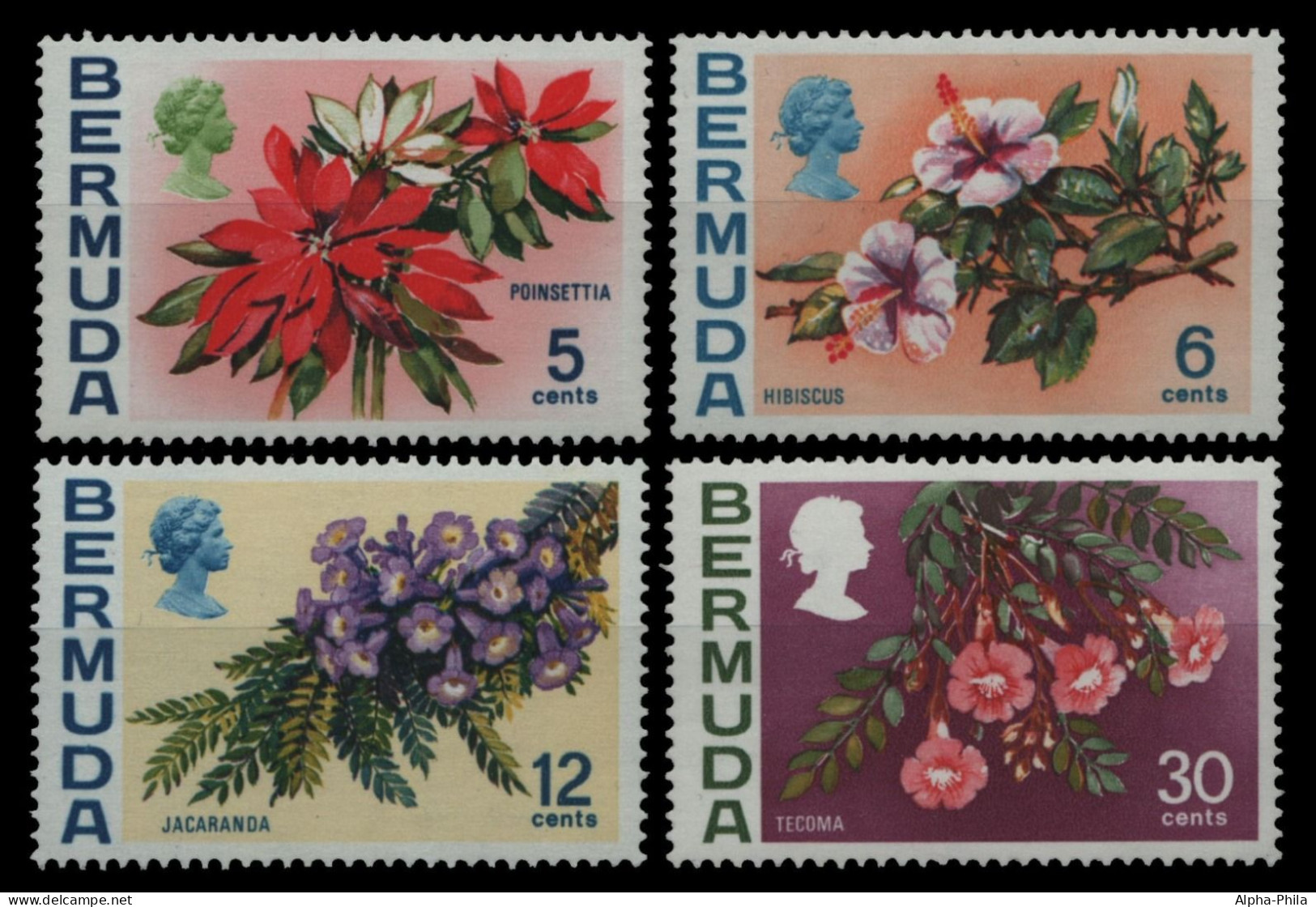 Bermuda 1974-1976 - Mi-Nr. 244-260 Y ** - MNH - Blumen / Flowers - Bermuda