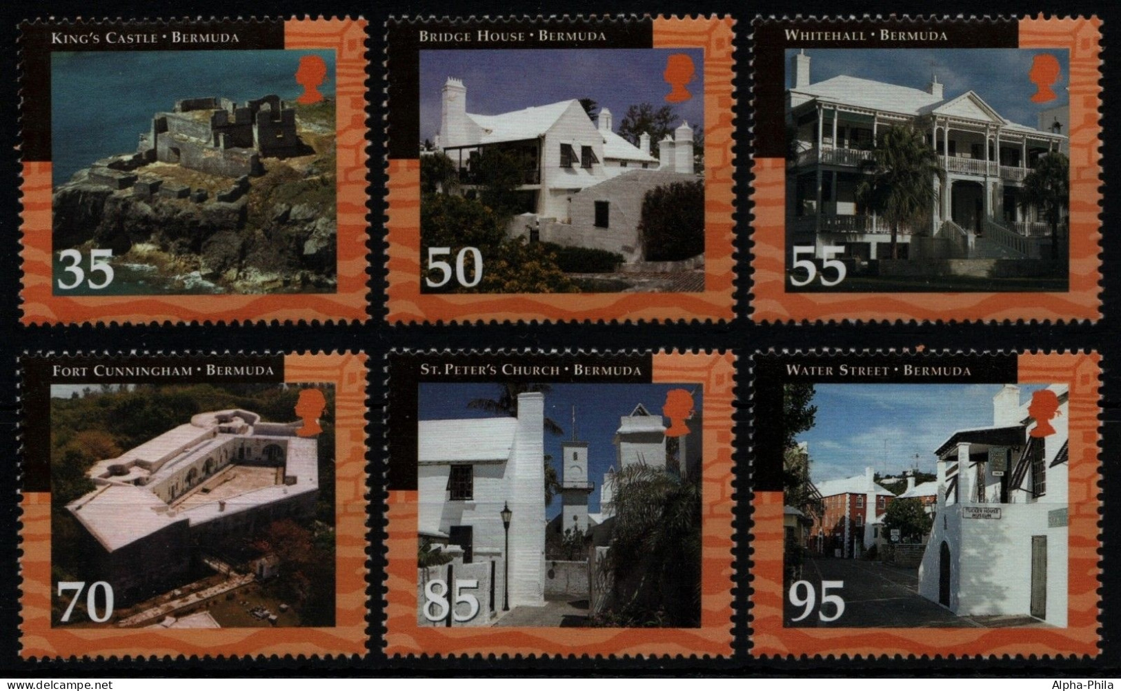 Bermuda 2001 - Mi-Nr. 789-794 ** - MNH - Altstadt St.George - Bermuda