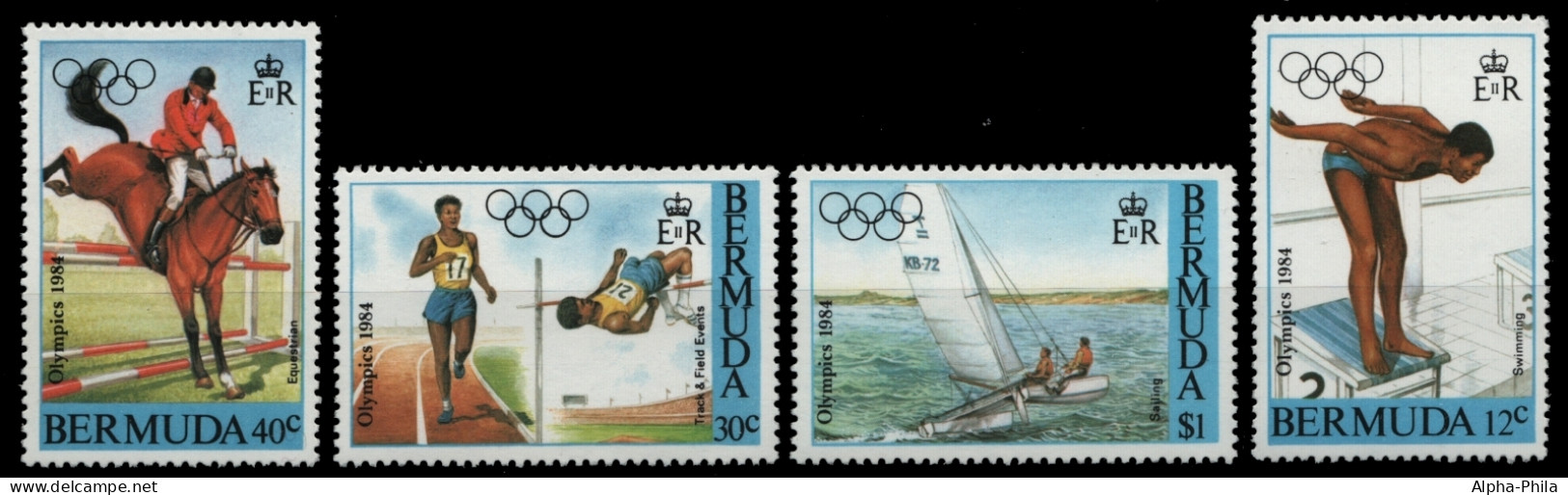 Bermuda 1984 - Mi-Nr. 442-445 ** - MNH - Olympia Los Angeles - Bermuda