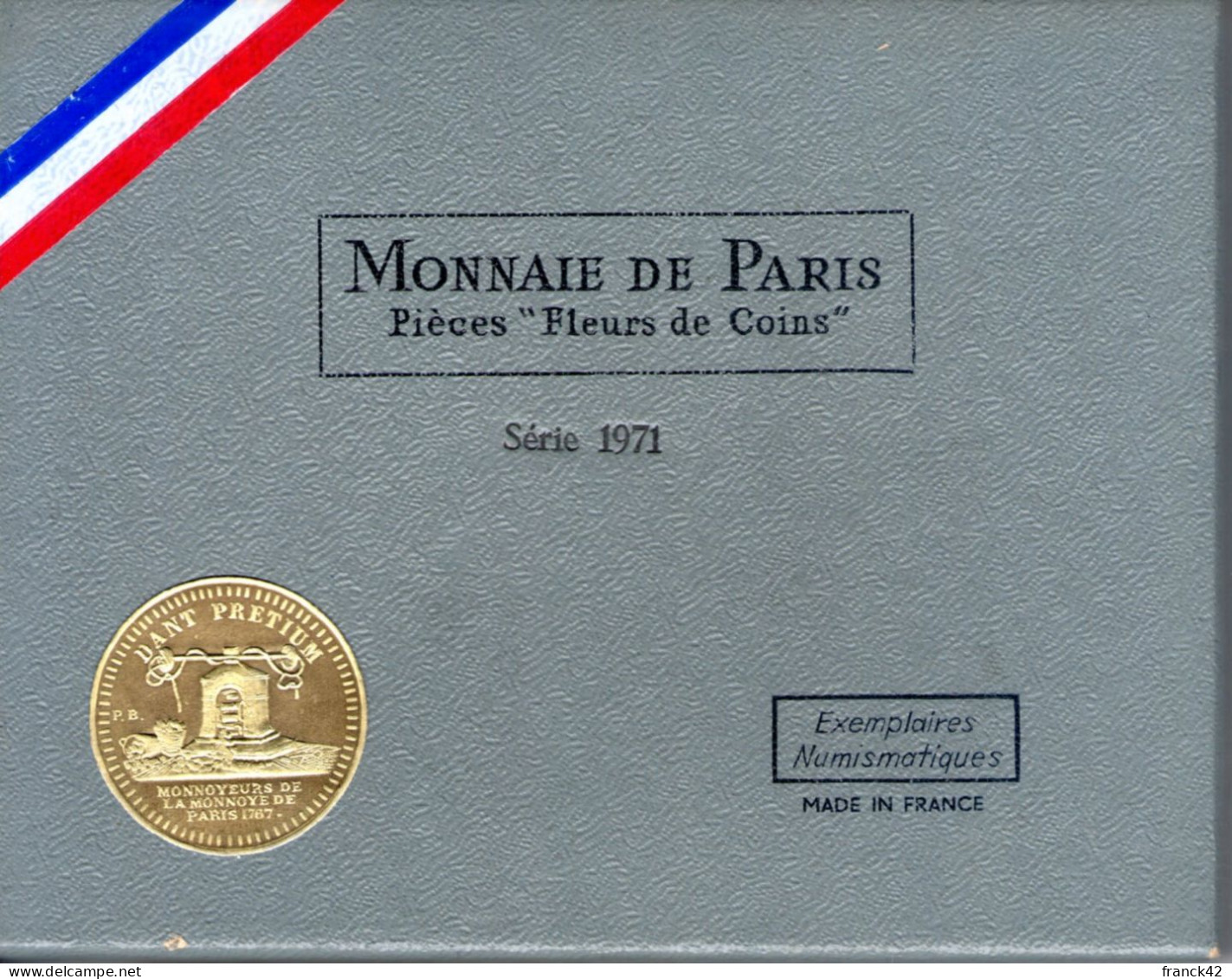 France. Boite FDC. 1971 - BU, BE & Muntencassettes