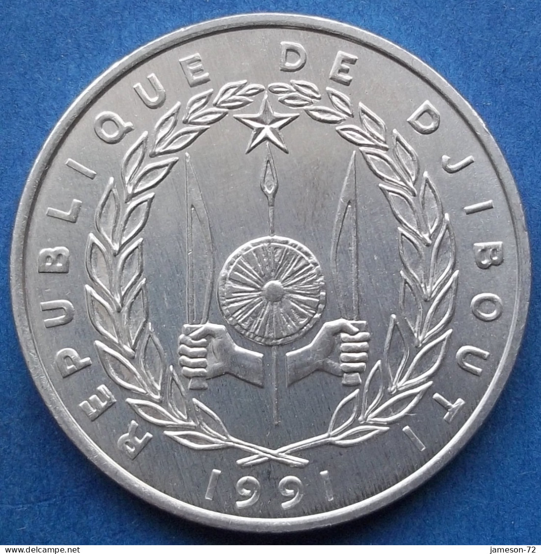 DJIBUTI - 5 Francs 1991 "Giant Eland" KM# 22 Republic, Standard Coinage - Edelweiss Coins - Djibouti