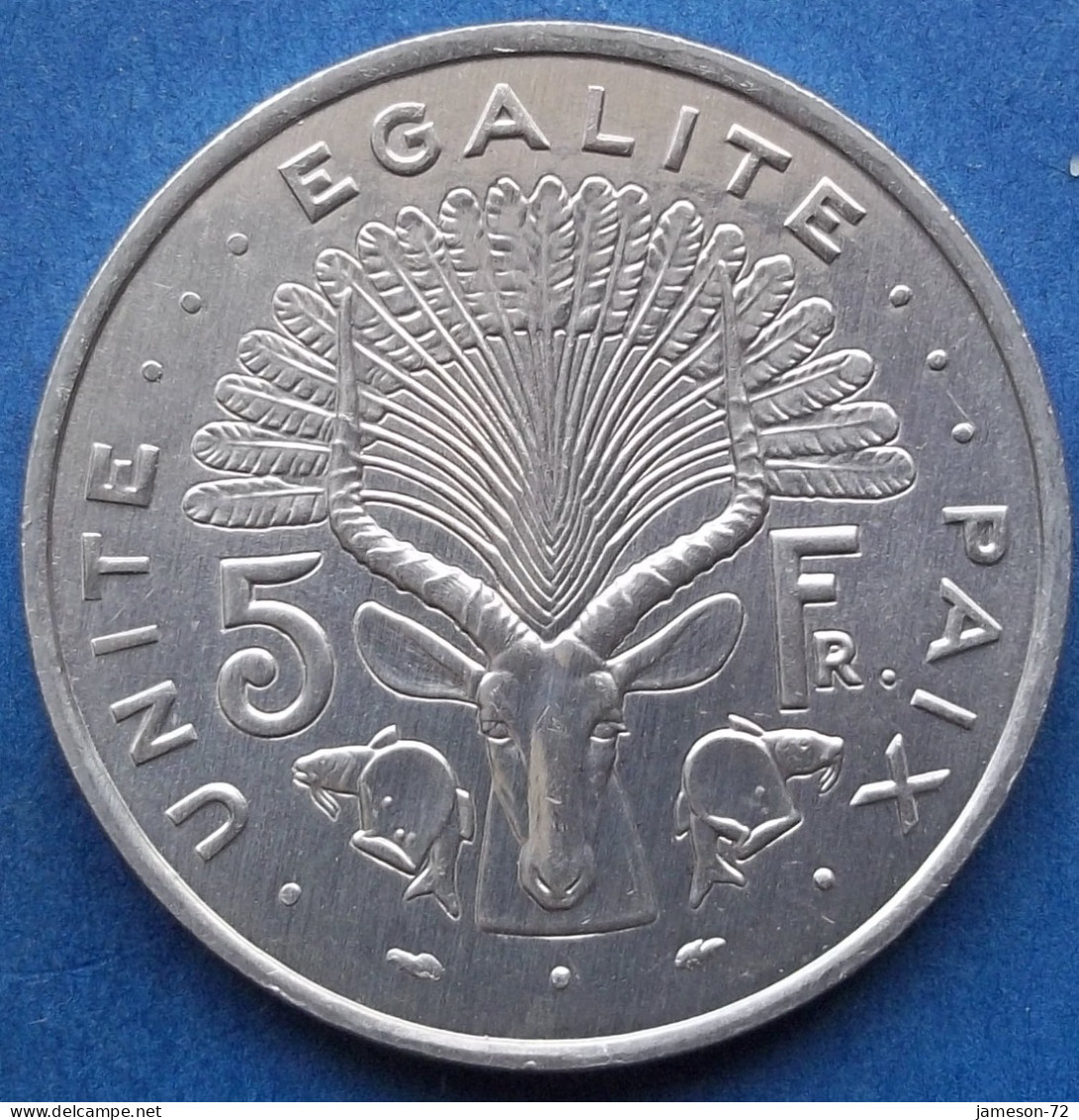 DJIBUTI - 5 Francs 1991 "Giant Eland" KM# 22 Republic, Standard Coinage - Edelweiss Coins - Djibouti