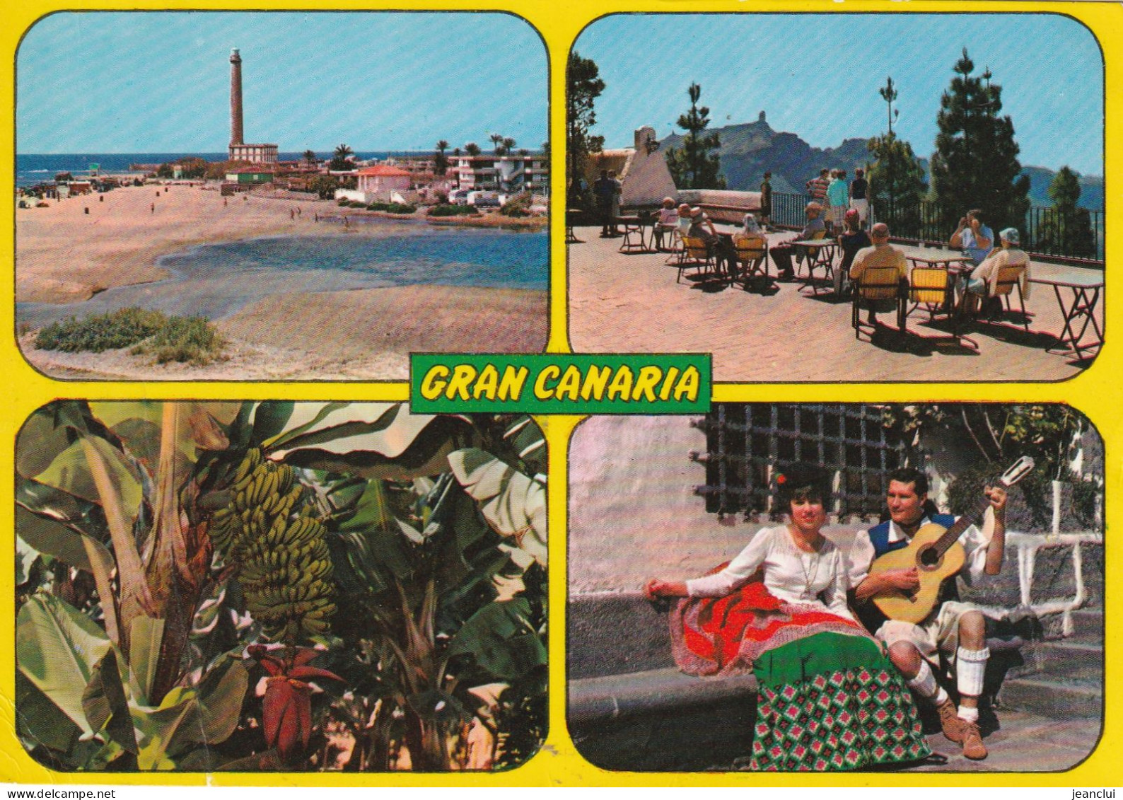 CPM.  MULTIVUES  "  GRAN CANARIA  "  CARTE ECRITE AU VERSO LE 7-4-1973 - Other & Unclassified