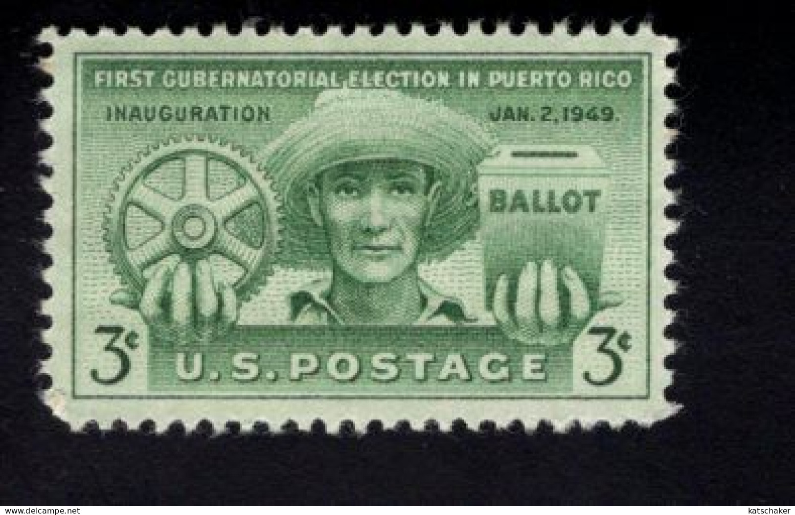 205583640 1949 SCOTT 983 (XX)  POSTFRIS MINT NEVER HINGED - Puerto Rico Election - Nuovi