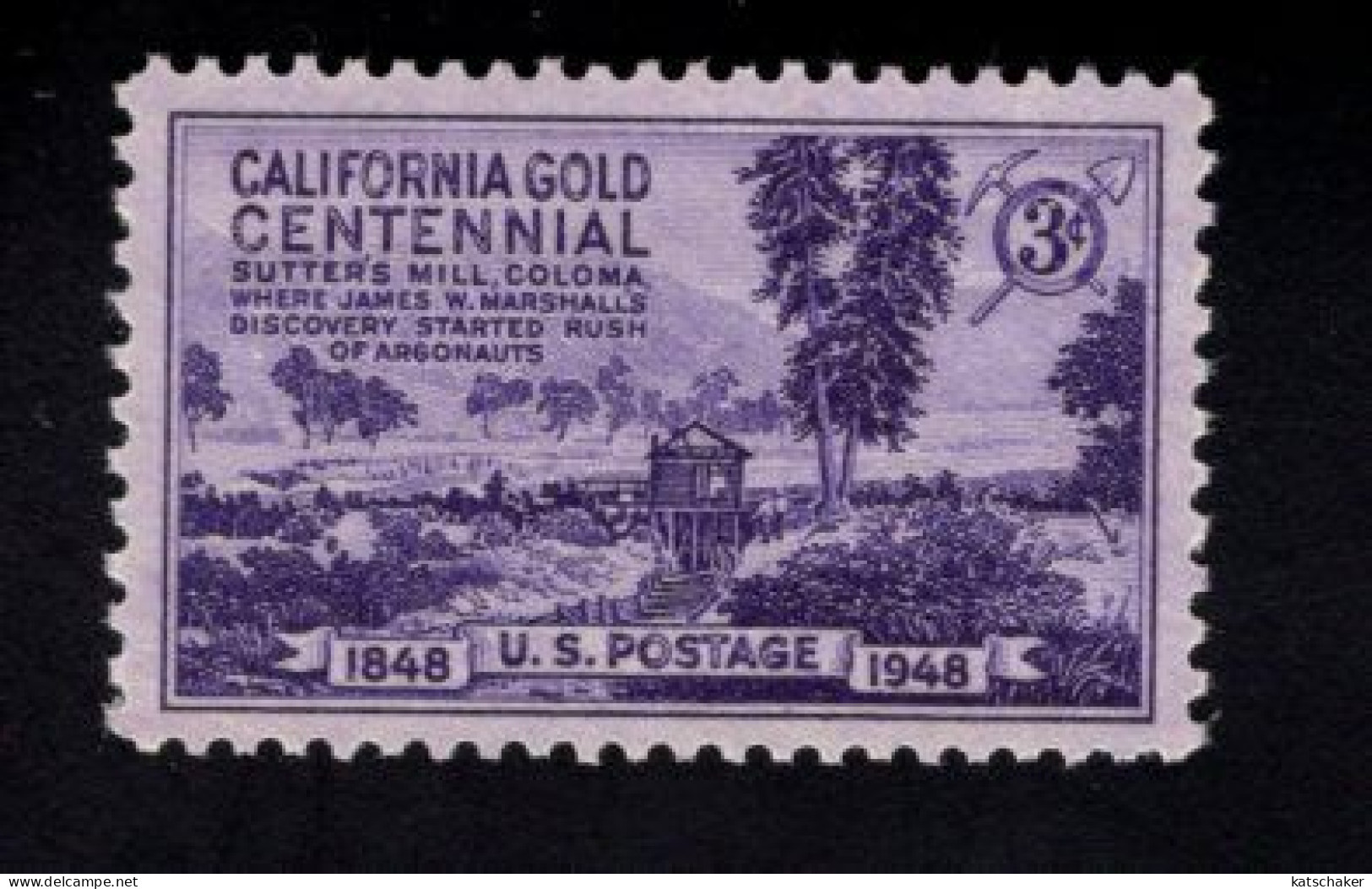 205583897 1948 SCOTT 954 (XX) POSTFRIS MINT NEVER HINGED - California Gold Centennial - Nuevos