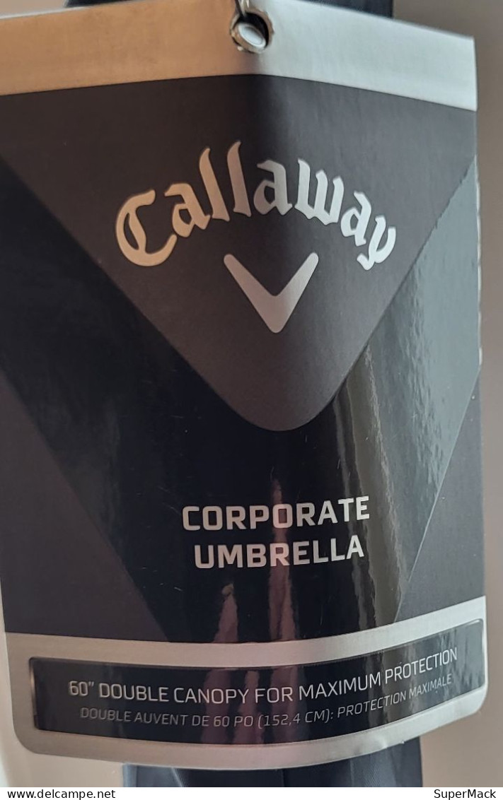 CALLAWAY/MERCEDES Parapluie de golf large 130 cm ** NEUF **