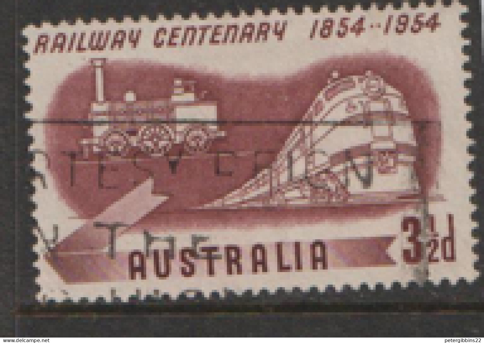 Australia   1954  SG 278   Railway Centenary      Fine Used - Used Stamps